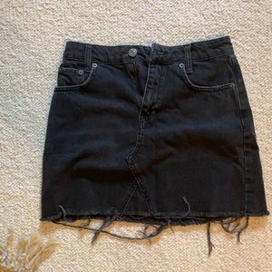 Urban outfitters black jean skirt